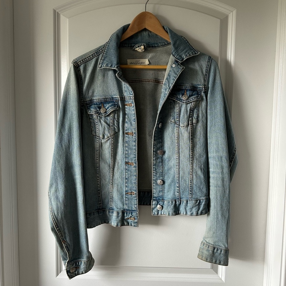 Light Blue Women's Denim Jacket - Casual Jean Jacket L.O.G.G H&M